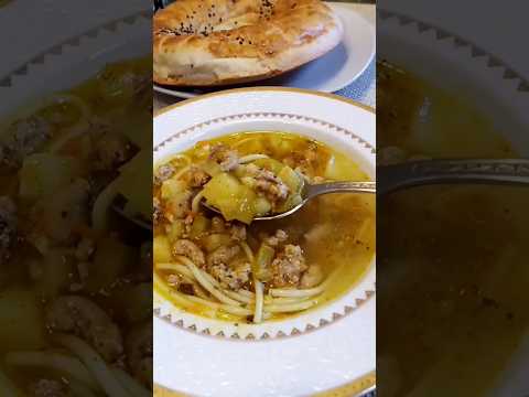 Быстрые супы. Суп из фарша. #shorts