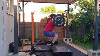 20200505 Block power clean 80kg 3 2sets