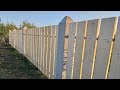 Деревянный забор в стиле ЛОФТ