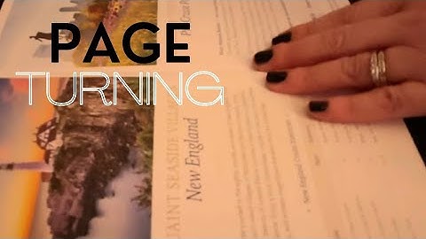 A Quick Monday Page Turn ASMR Sleep, Study & Relaxation - No Talking