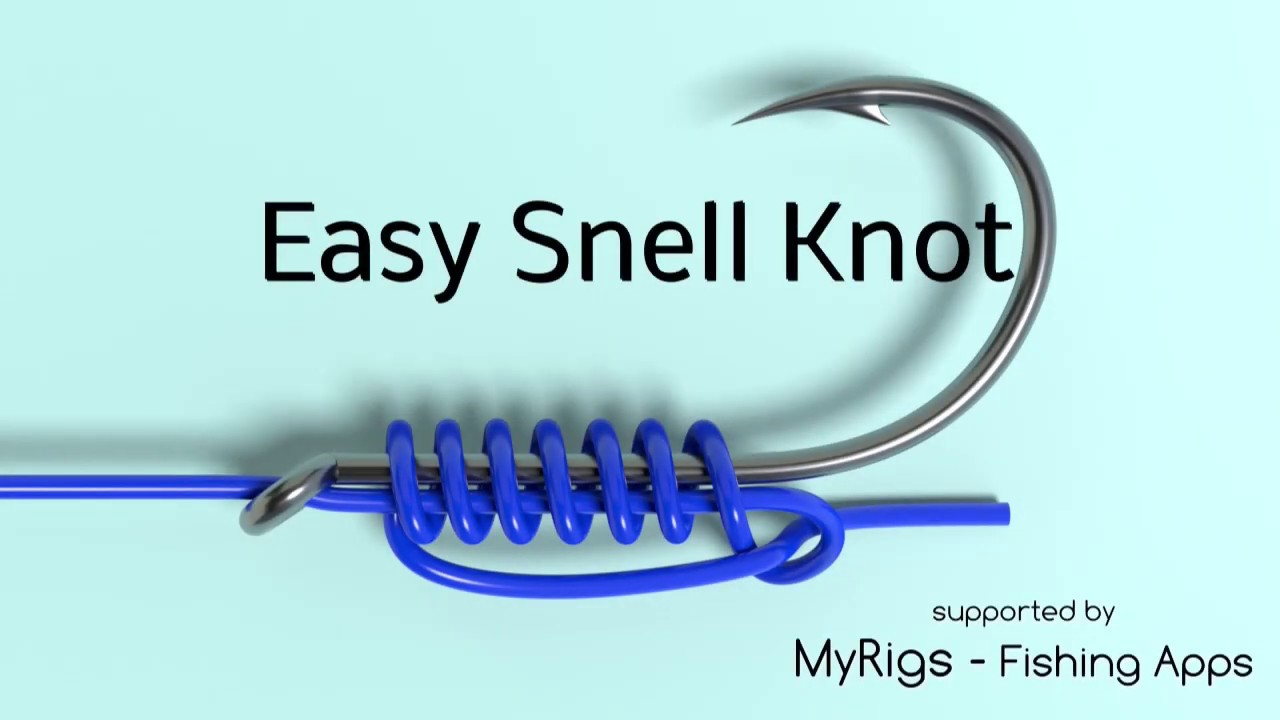 Easy Snell   Fishing Hook Knot Animated