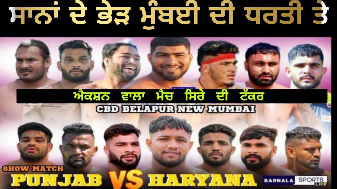 BIG MATCH PUNJAB VS HARYANA KABADDI BEST MATCH 2024