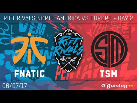 TSM vs Fnatic - Rift Rivals NA vs EU 2017 - Day 2 - League of Legends