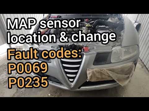 Alfa Romeo GT & 147 MAP sensor change. Fault codes P0069 & P0235