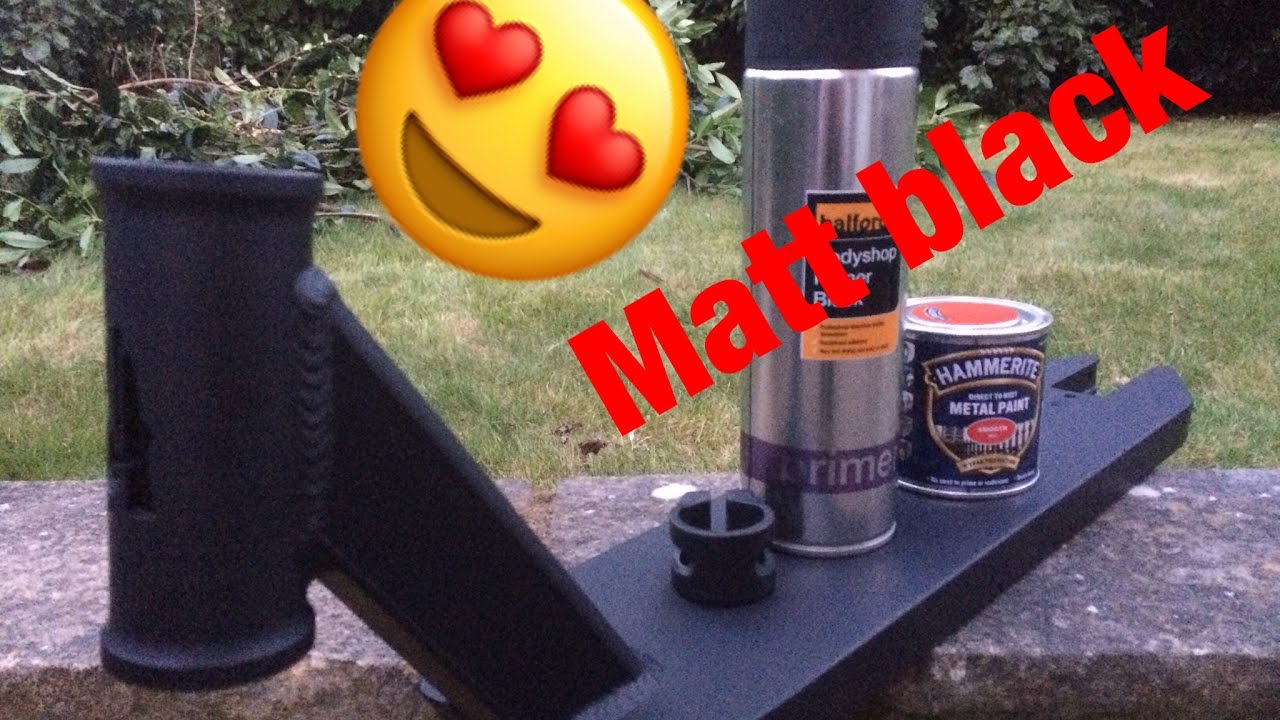 SPRAY PAINTING MY SCOOTER DECK! YouTube