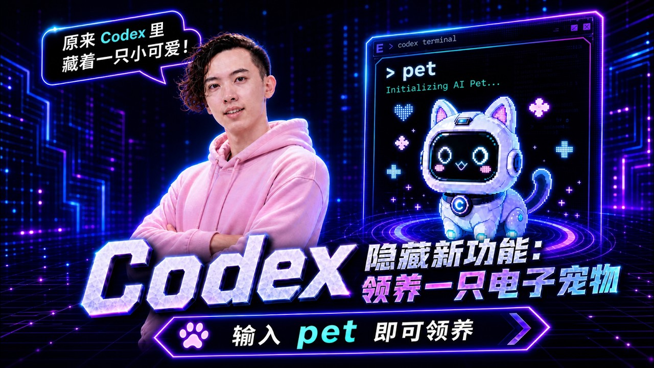 Codex Cat Codex 隐藏新功能:领养一只电子宠物 - YouTube