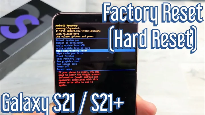 Galaxy S21 / S21+ : How to Factory Reset (Hard Reset) Back to Orginal Factory Default