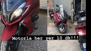 Kymco Downtown250I Motovlog Trafikten Kurtulmak İçin Motor Kullan