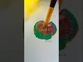 Turquoise Glit Brown One Stroke Relax 🎨.Relaxing Satisfying #youtubeshorts #shortsfeed #art #colors