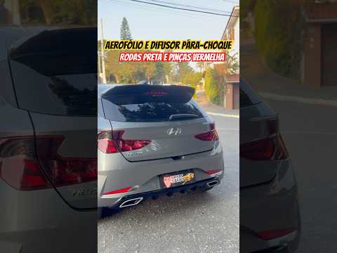 HB20 Difusor Pára-choque e Aerofólio Black Piano #shorts #hb20 #hyundai #hyundaihb20 #bodykit