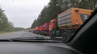 Новые колонны техники направлены на тушение лесных пожаров. Солотчинское шоссе Рязанская область