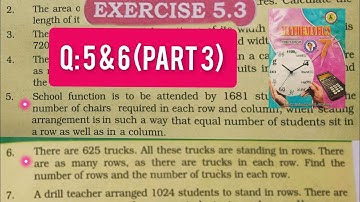 Unit 5 Square root of positive number | Ex 5.3 | Question 5 and 6 (part 3) | Class 7 Math STB