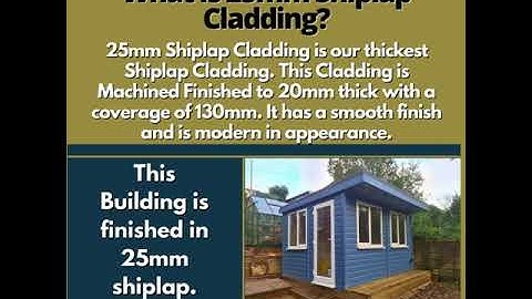 What is 25mm Shiplap Cladding?