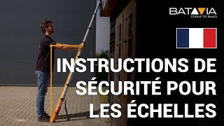 Instructions de sécurité pour les échelles télescopiques (Batavia)
𝐑𝐞𝐬𝐭𝐞𝐳 𝐬é𝐜𝐮𝐫𝐢𝐬é 𝐥𝐨𝐫𝐬 𝐝𝐞 𝐯𝐨𝐬 𝐭𝐫𝐚𝐯𝐚𝐮𝐱 𝐞𝐧 𝐡𝐚𝐮𝐭𝐞𝐮𝐫 𝐚𝐯𝐞𝐜 𝐯𝐨𝐭𝐫𝐞 𝐞𝐜𝐡𝐞𝐥𝐥𝐞 𝐭é𝐥é𝐬𝐜𝐨𝐩𝐢𝐪𝐮𝐞 𝐁𝐚𝐭𝐚𝐯𝐢𝐚 ! 🚀
Dans cette vidéo, nous vous montrons étape par étape comment installer, déployer et utiliser correctement et en toute sécurité votre échelle télescopique. Que vous travailliez à l’intérieur ou à l’extérieur, ces conseils de sécurité vous aideront à accomplir vos tâches en toute confiance.
Ce que vous allez apprendre :
🔸Pourquoi il est important de lire d’abord le manuel d’utilisation
🔸Comment assembler et déployer correctement l’échelle
🔸Les dangers de l’effet « empilement de blocs » et comment l’éviter
🔸Comment vérifier que chaque barreau est bien verrouillé
🔸L’angle correct de l’échelle (65°–70°) et l’utilisation de l’indicateur d’angle
🔸Que faire si votre échelle n’a pas d’indicateur d’angle
🔸Comment positionner les patins en caoutchouc de l’échelle pour une adhérence maximale
🔸Pourquoi vous ne devez jamais vous tenir sur les barreaux supérieurs
🔸La bonne façon de monter en toute sécurité sur une plateforme
🔸Les principaux do’s and don’ts pour une utilisation sûre de l’échelle
⚠️ Rappels de sécurité :
✅ Placez toujours votre échelle sur une surface plane et stable
✅ Portez des chaussures avec une bonne adhérence
✅ Gardez votre poids centré – ne vous penchez pas sur le côté
✅ N’utilisez jamais l’échelle comme passerelle
✅ Une seule personne sur l’échelle à la fois
Avec ces conseils, vous utiliserez votre échelle télescopique Batavia de la bonne manière – en toute sécurité et efficacité. 💪 Instructions de sécurité pour les échelles télescopiques (Batavia)