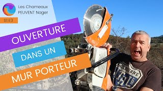 OUVERTURE DANS UN MUR PORTEUR. Comment casser un mur porteur pour un fenêtre ou porte. S.1 Ep.3