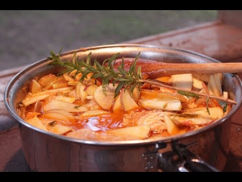 Ensopado de frango com maçã