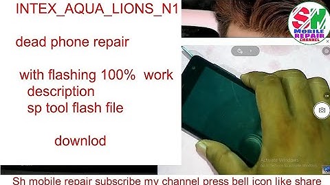 Intex Aqua lions n1 dead phone repair with Flashing phone on 100% work #Shmobilerepair