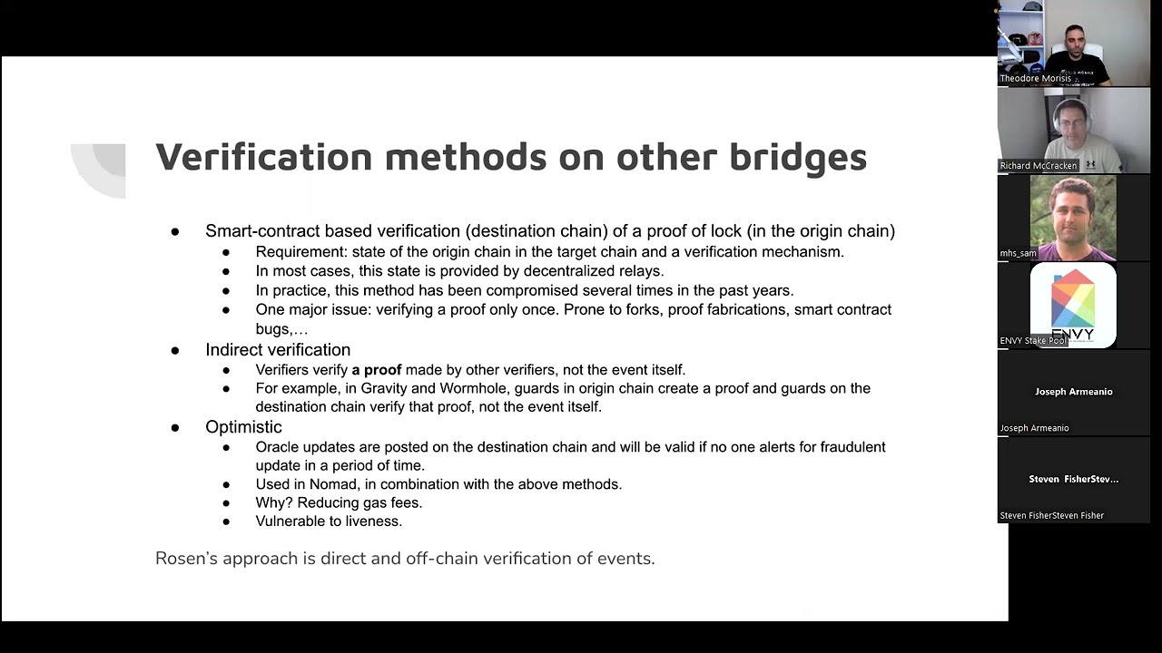 RosenBridge - Watcher's overview: 2nd Cardano SPO Workshop recorded session