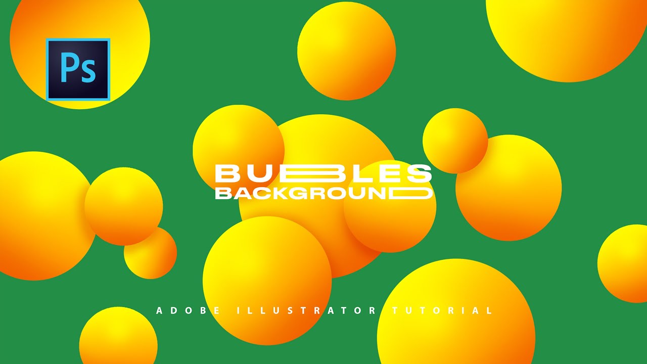 Modern Bubbles Background - Adobe Photoshop Tutorial - YouTube