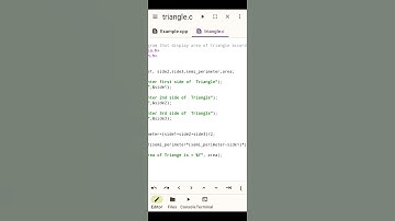 #computerprogram #datatypes #triangle #area of triangle #class #programming #itcenterbyshakeelmughal