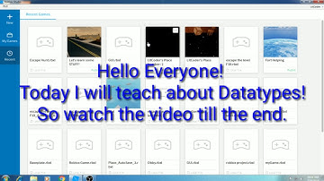 Roblox Studio Tutorial - Datatypes