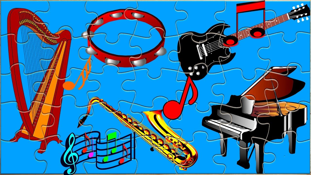 Soundpuzzle Musikalien mit Instrumentensounds 