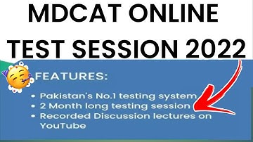 MDCAT 2022 ONLINE TEST SESSION recommended by @DrMarriamDildar