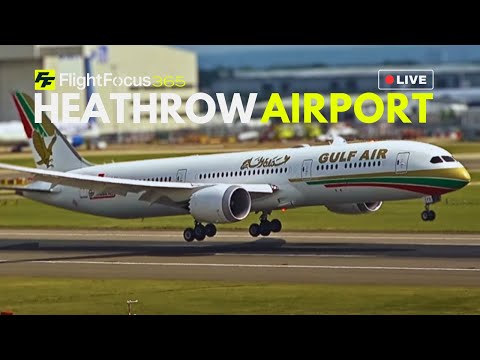 Heathrow Airport Live - Windy Tuesday 15h July 2025