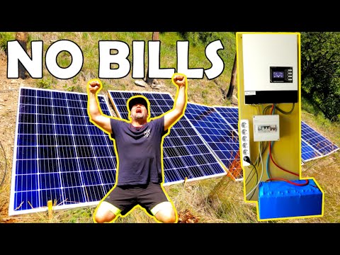 VERY EASY off grid solar system installation - YouTube