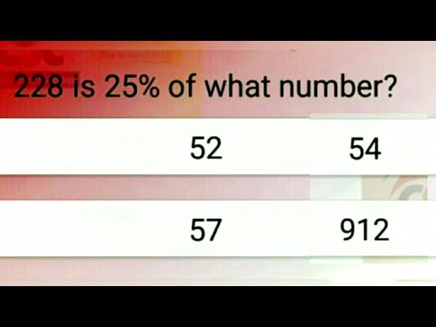 228 is 25% of what number?