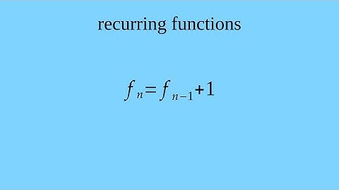 Recurring Functions (lists that use themselves or smth)