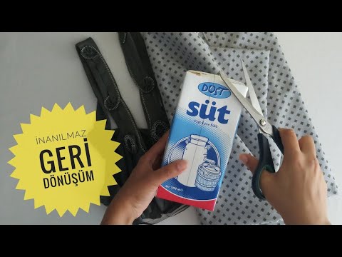 SÜT KUTUSUNDAN YAPTIĞIMA İNANAMAYACAKSINIZ SÜPEERRR GERİ DÖNÜŞÜM/ Kendin yap / Diy