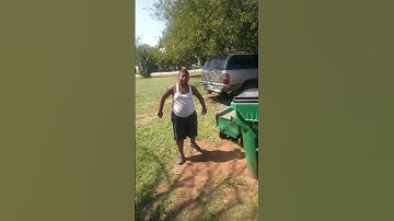 I trucked a trash can.