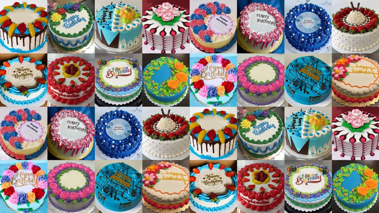🌈Beautiful Cake Decorating Ideas//Round Shape Cake Design/Anniversary Cake/Birthday Cake Design#cake