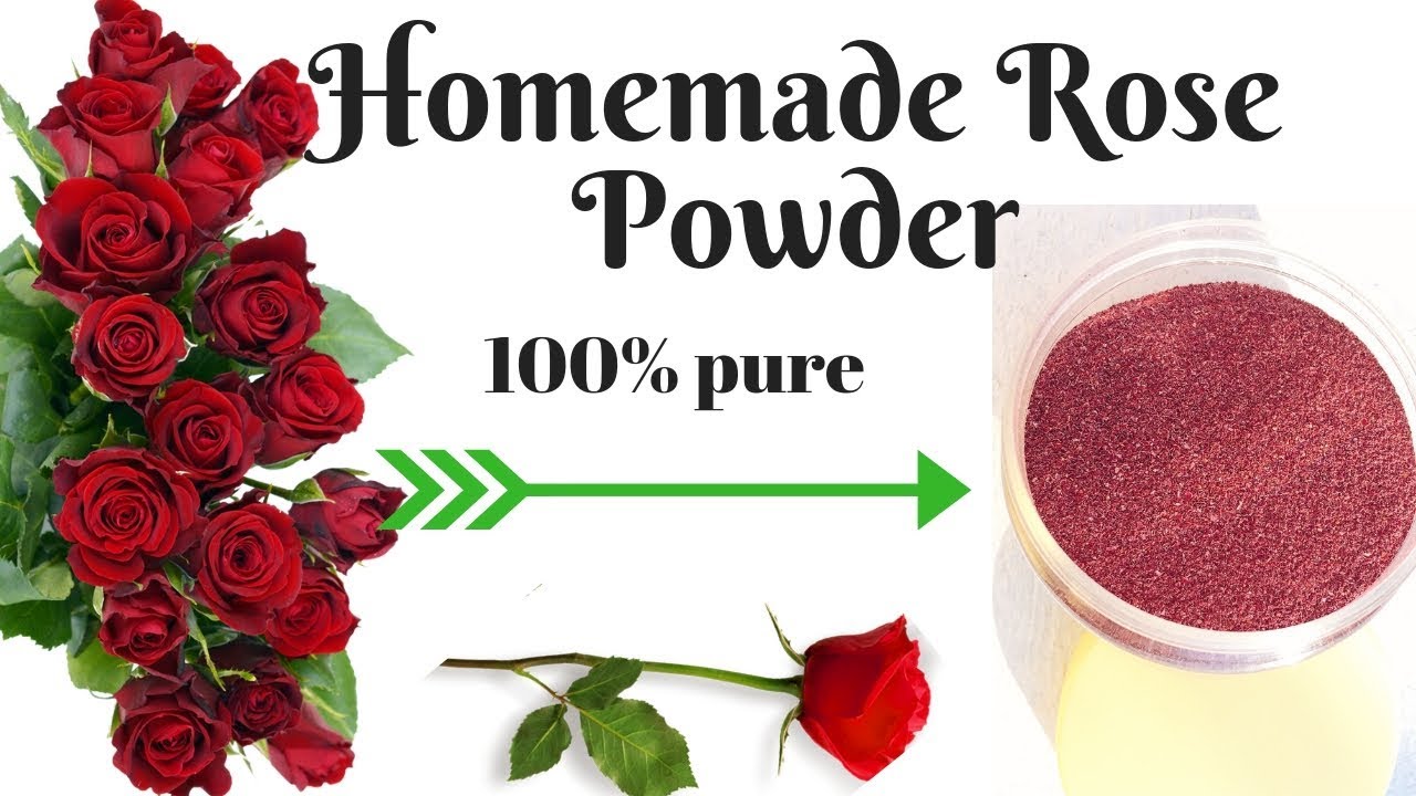 How to make rose petal powder at home, DIY rose petals powder