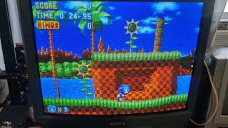 Sonic mania Sega Saturn port (engine rebuild) showcase