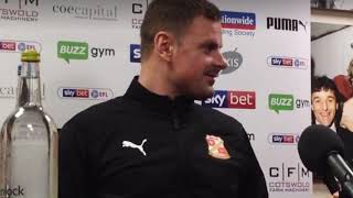 Richie Wellens’ First Press Conference as Swindon Town Manager