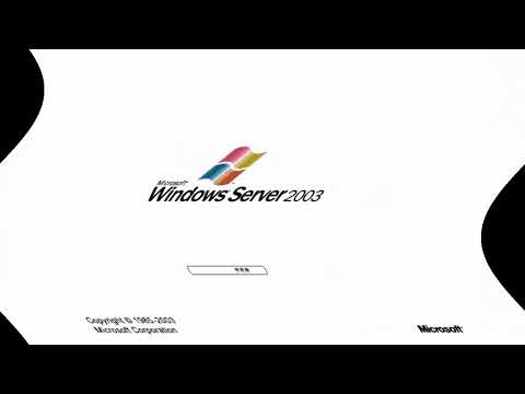 Windows Server 2003 Startup Feels Dizzy