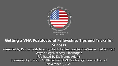 Getting a VHA Postdoctoral Fellowship: Tips and Tricks for Success