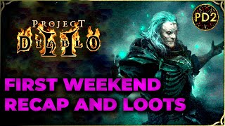 Project Diablo 2 - Highlights from the first Weekend with nice early drops and progression!!