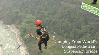 World's Highest Swing Jump | Kushma Nepal | The Cliff