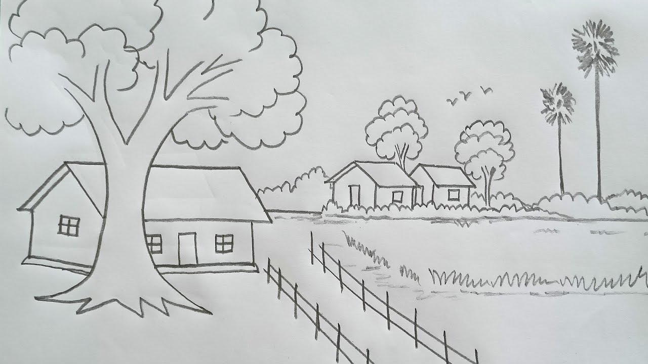 Share more than 142 easy village sketch