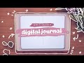 HOW TO CREATE A DIGITAL JOURNAL! 💗✨ Digital Bullet Journal Tutorial - Reading Journal