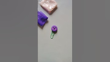 #diy paper clip 🥰 📎|e #shorts #youtubeshorts #claycraft