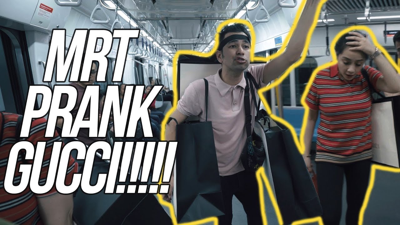 NAIK MRT BAWA PRANK DARI GUCCI!!! TIETA MANA??!!