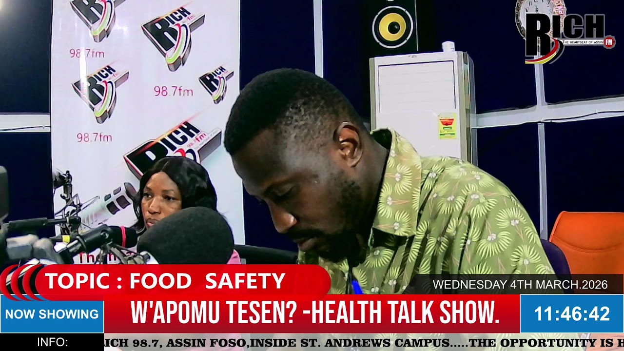 W'APOMU TESEN? - HEALTH TALK SHOW. 04/03/2026.(((((LIVE)))))ON 98.7.