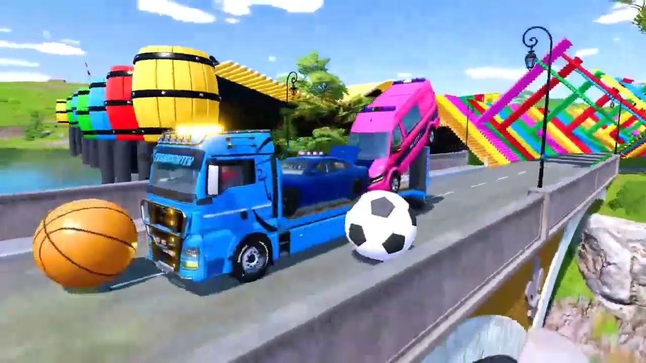 TRANSPORTING POLICE CARS, FIRE DEPARTMENT, AMBULANCE EMERGENCY VEHICLES WITH MAN TRUCKS! - FS22 #3