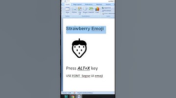 Strawberry 🍓 Symbol in MS Word #microsoftwordtutorial #trending #shorts #viral