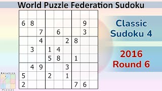 WPF Sudoku 2016 Round 6 - Classic Sudoku 4 screenshot 2