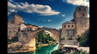 Mostar köprüsü ve Mostar çarşısı
